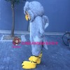 Gray Long-Haired Owl Mascot Costume
