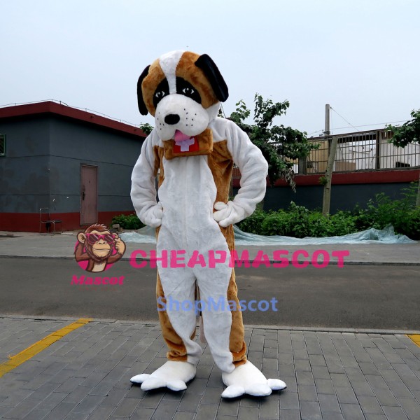 St. Bernard Dog Doctor Dog Mascot Costume