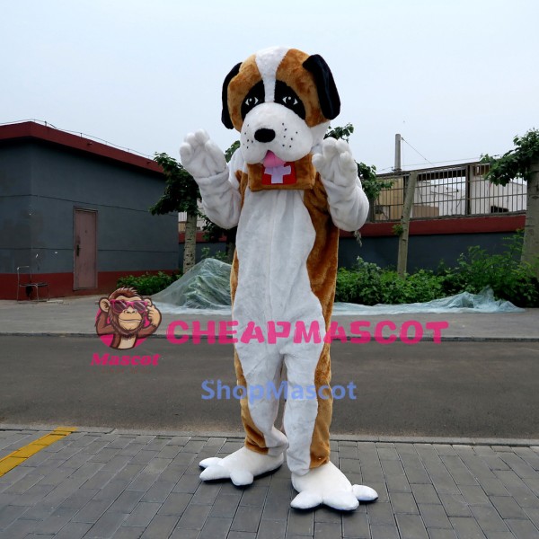 St. Bernard Dog Doctor Dog Mascot Costume