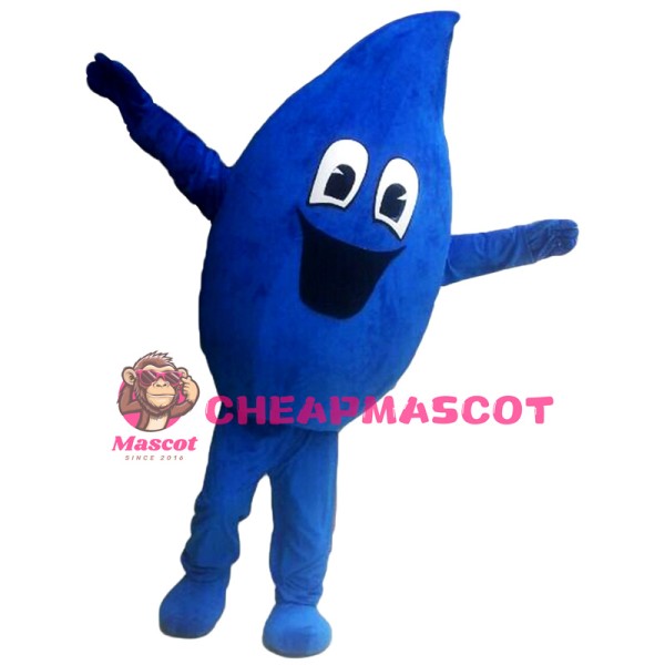  Blue Water Droplets Mascot Costume