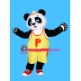 Yellow T shirt Panda Mascot Costume