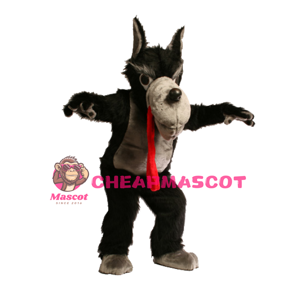 Cute Wolf Mascot Costume