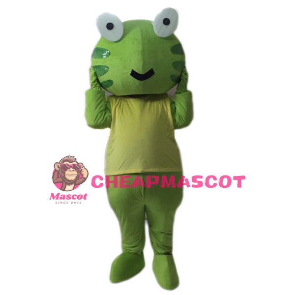 Green Frog Mascot Costume