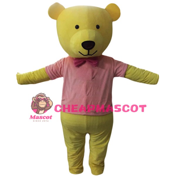 Yellow Bear Mascot Costume