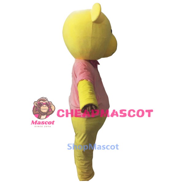 Yellow Bear Mascot Costume