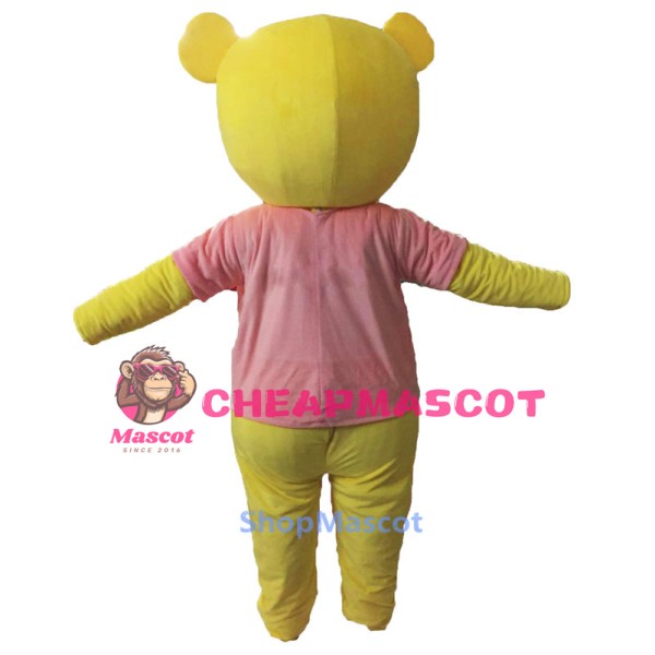 Yellow Bear Mascot Costume