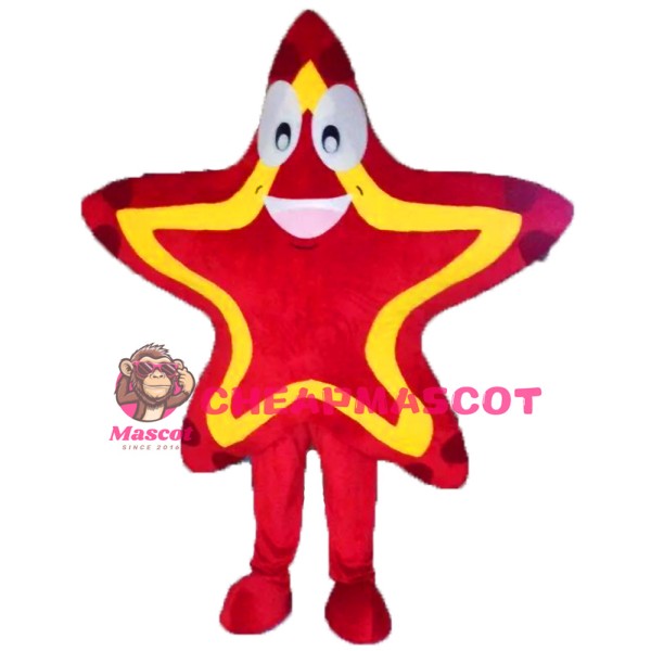 Red Star Mascot Costume