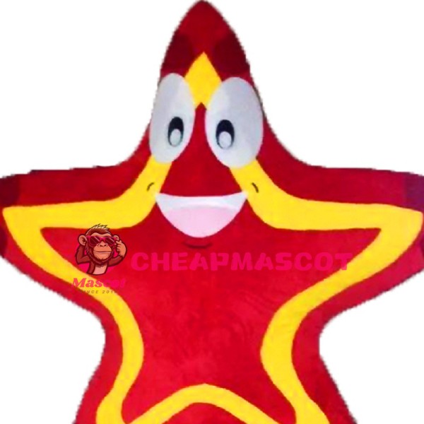 Red Star Mascot Costume