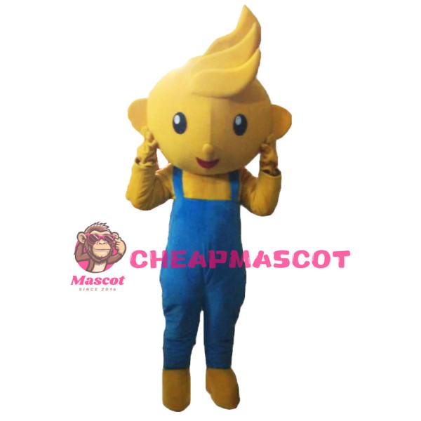 Long Hair Boy Mascot Costumes Cosplay 