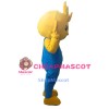 Long Hair Boy Mascot Costumes Cosplay 