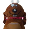Brown Beaver Mascot Costumes