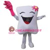 Red Teeth and Toothbrushes Mascot Costumes