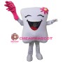 Red Teeth and Toothbrushes Mascot Costumes