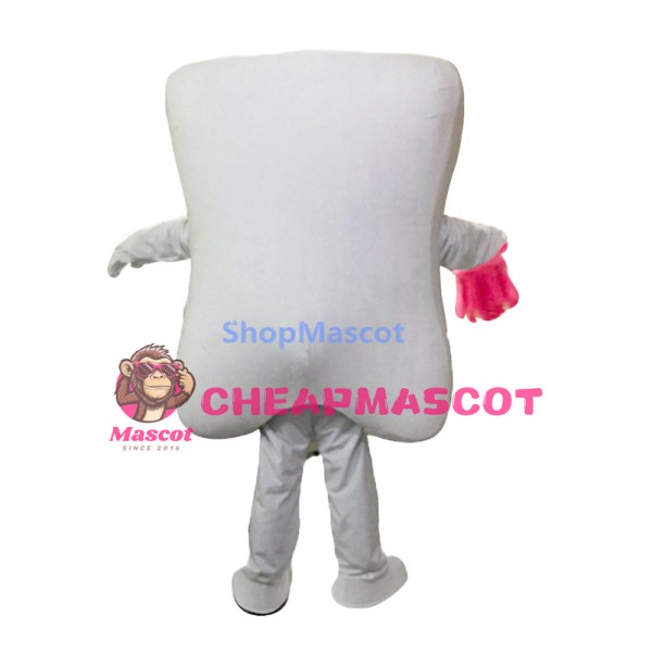 Red Teeth and Toothbrushes Mascot Costumes