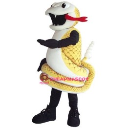 Golden Cobra Snake Mascot Costume