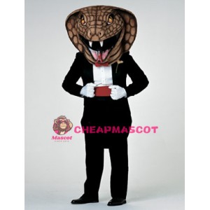 Gentleman Cobra Snake Mascot Costume