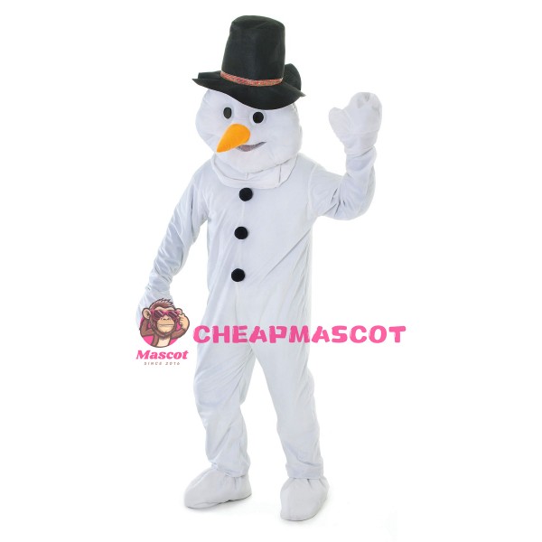 Cartoon Snowman Mascot Costume