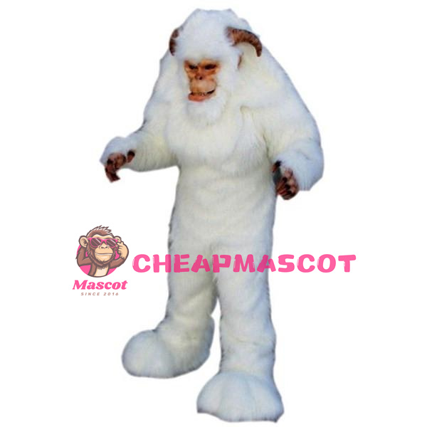 Yeti Long Wool Snowman Mascot Costume