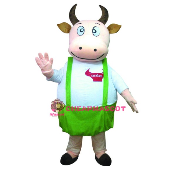Fat Cow Fancy Cute Dad Cow Mascot Costume