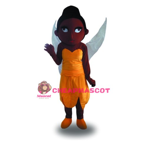Professional Brown Hair Girl Mascot Costume