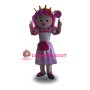 Princess Girl Mascot Costume Pink Dress Mascot Costume
