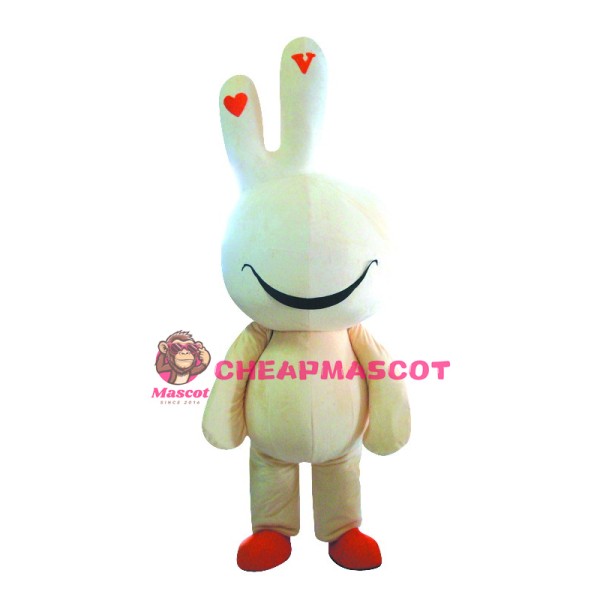  Yellow Cute Easter Bunny Bug Rabbit Mascot Costume