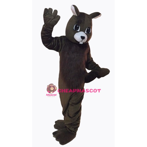Brown Squirrel Mascot Costume