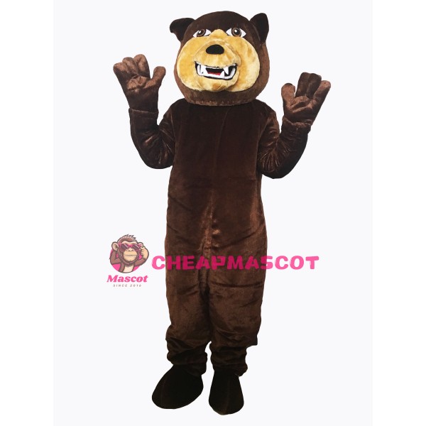 Brown Grizzly Bear Flexible Mascot Costume