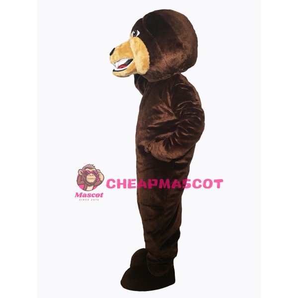 Brown Grizzly Bear Flexible Mascot Costume