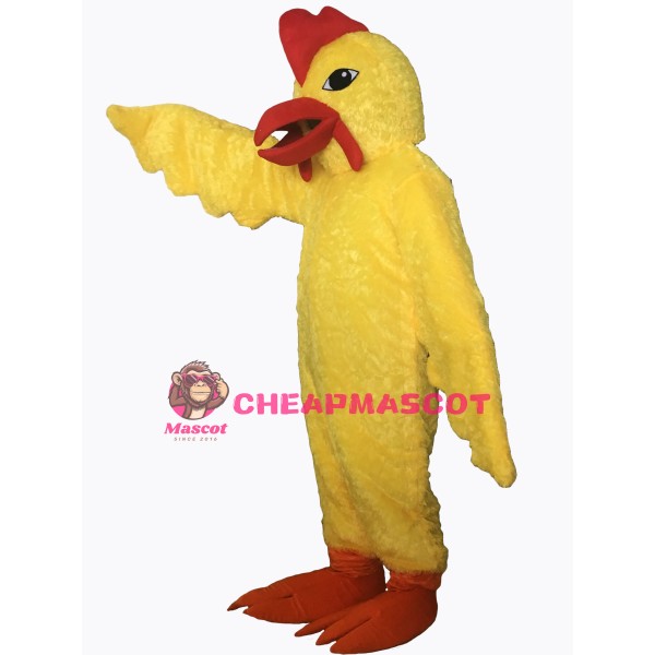 Yellow Realistic Chicken Mascot Costume 