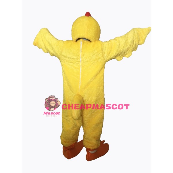 Yellow Realistic Chicken Mascot Costume 