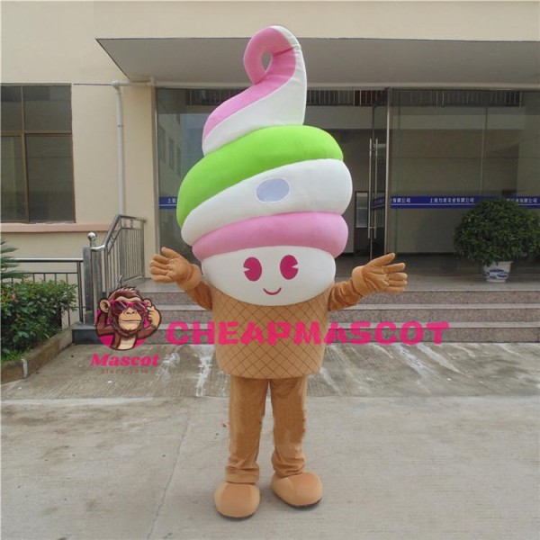 Ice Cream Delicious Carton Cone Mascot Costumes